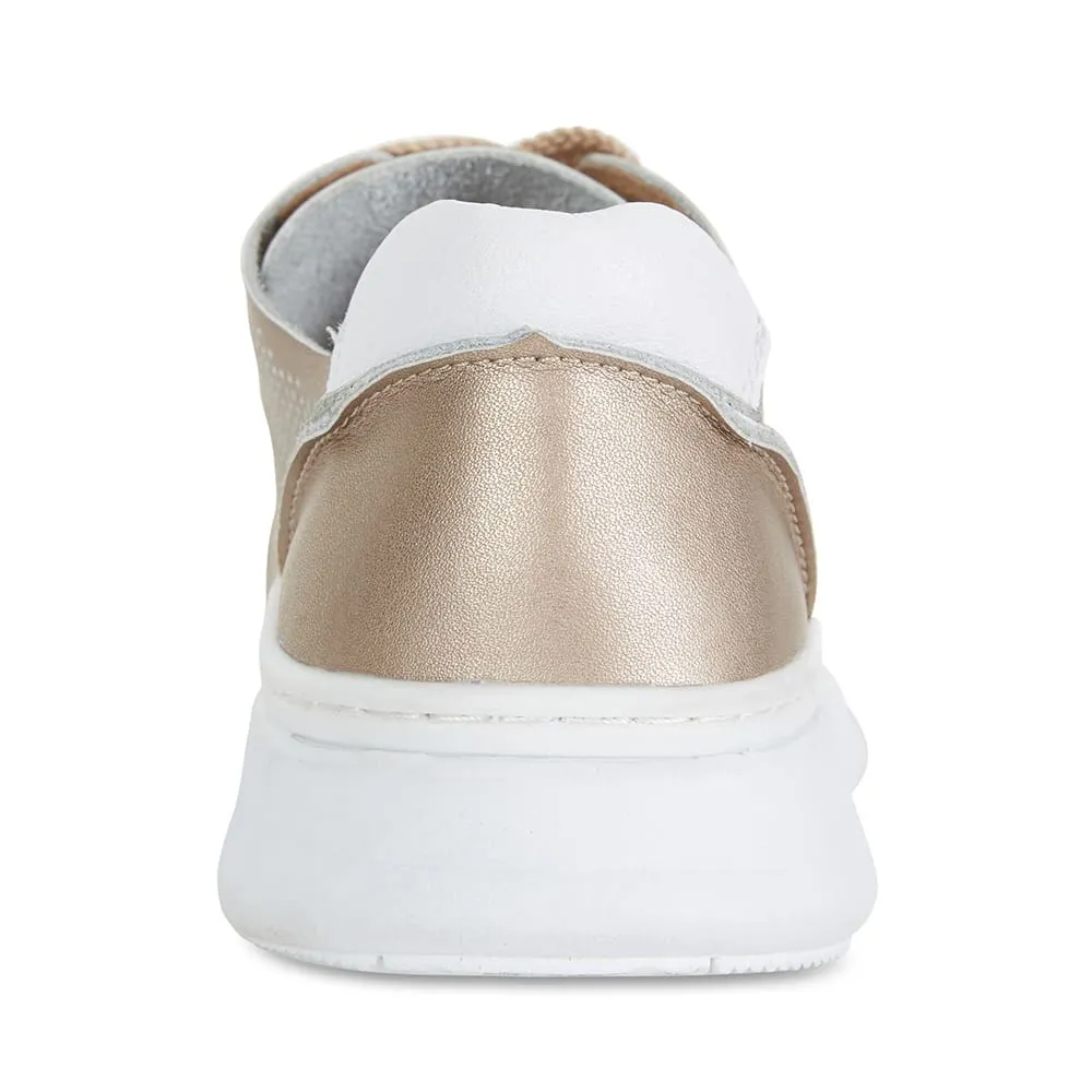 Ratio Sneaker in Gold Metallic Leather