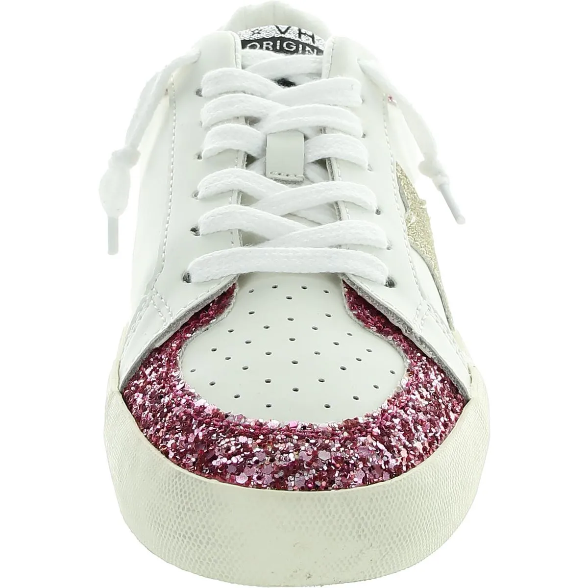 Reflex Womens Glitter Leather Casual And Fashion Sneakers