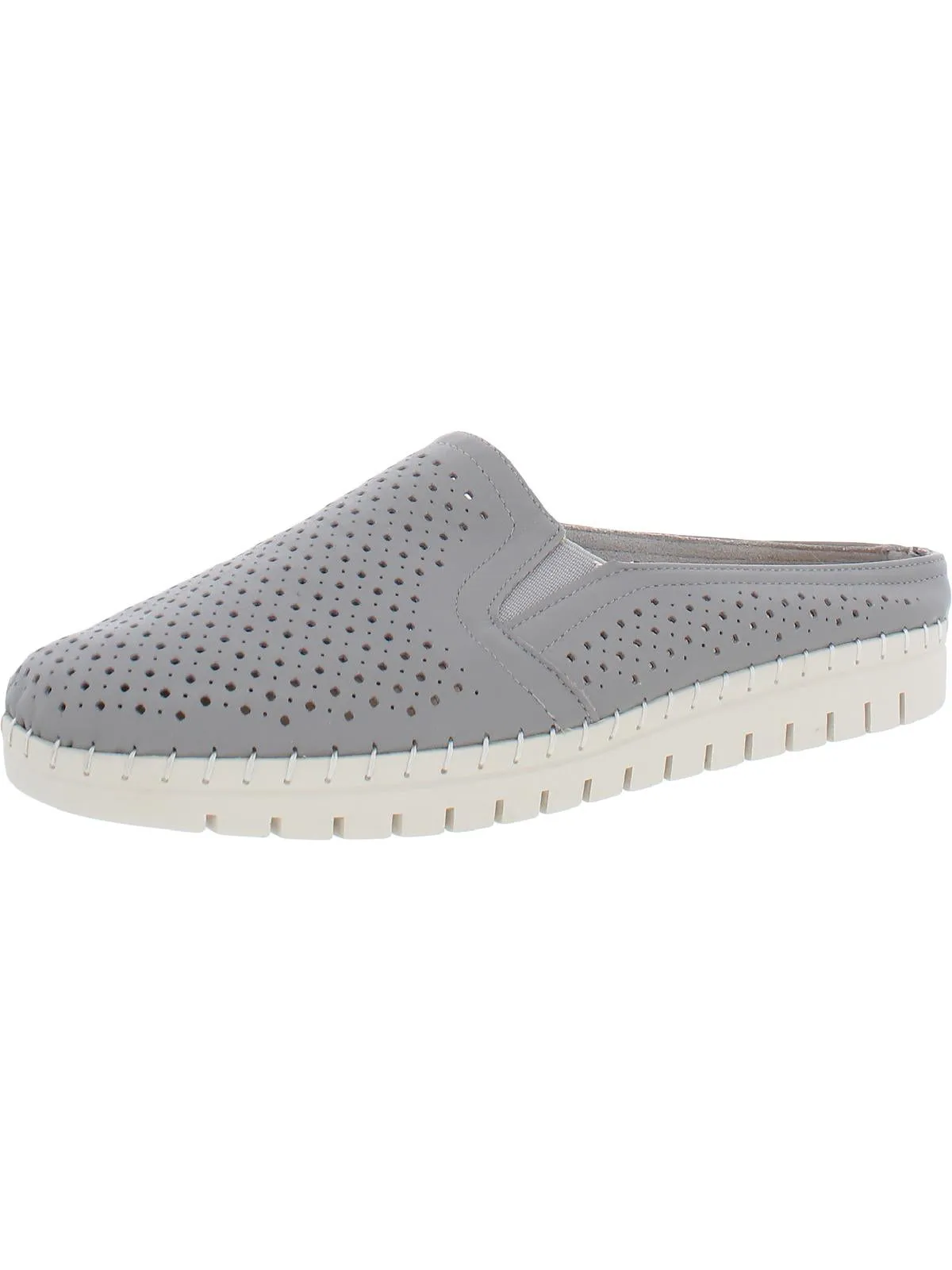 Refresh Womens Leather Perforated Mules