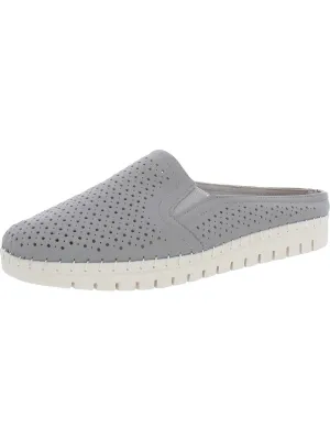 Refresh Womens Leather Perforated Mules