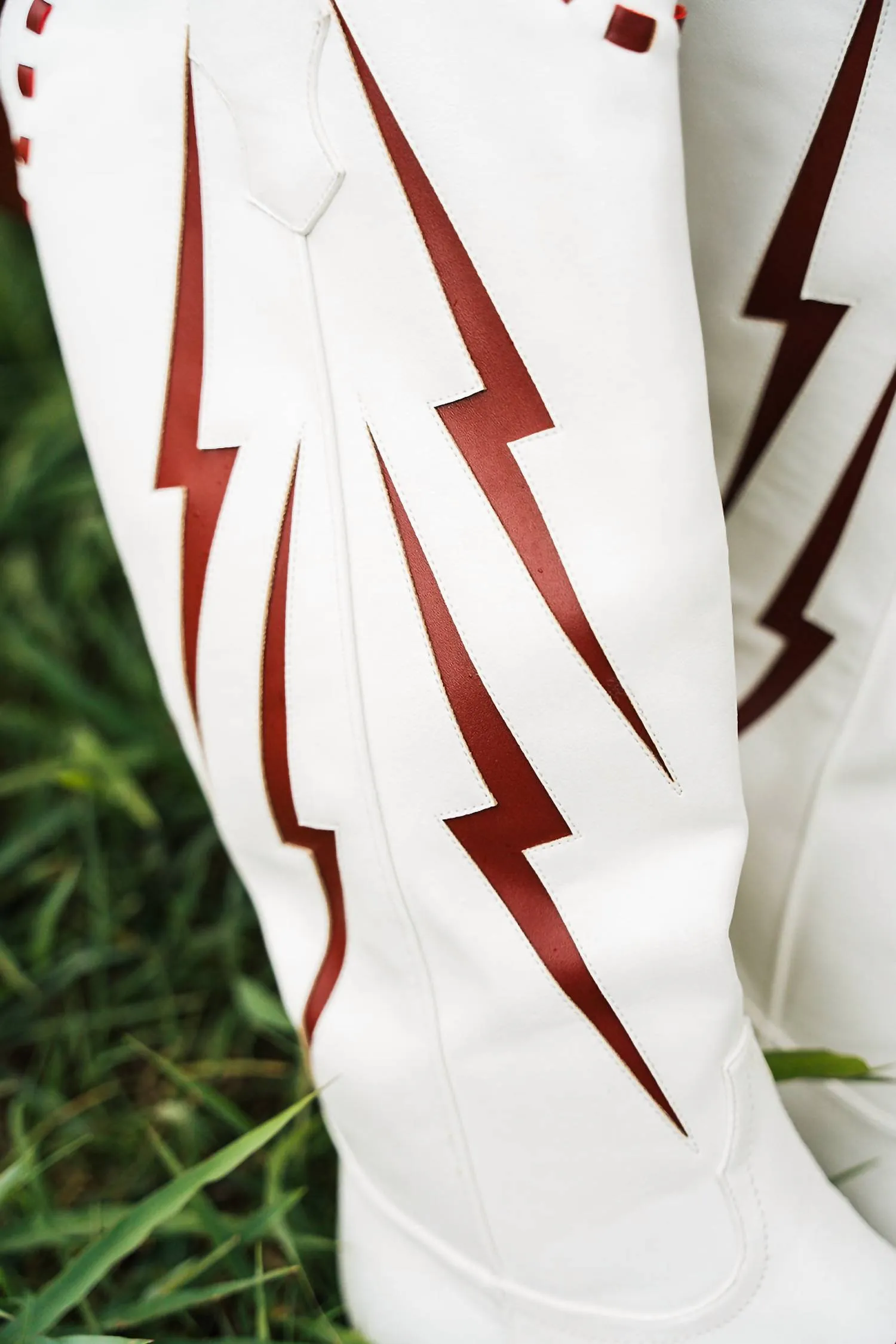 Reveille Heeled Boot In White