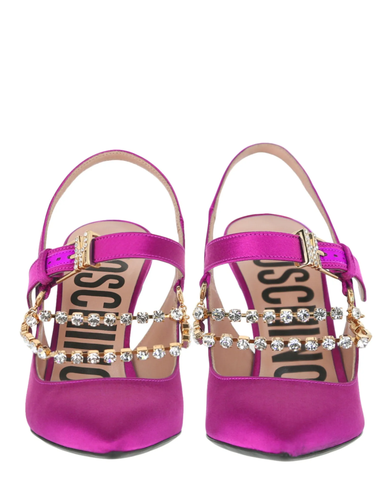 Rhinestone-Embellished Pumps