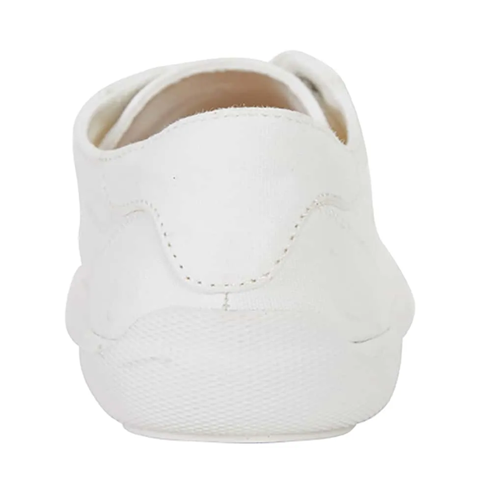Riddle Sneaker in White Canvas