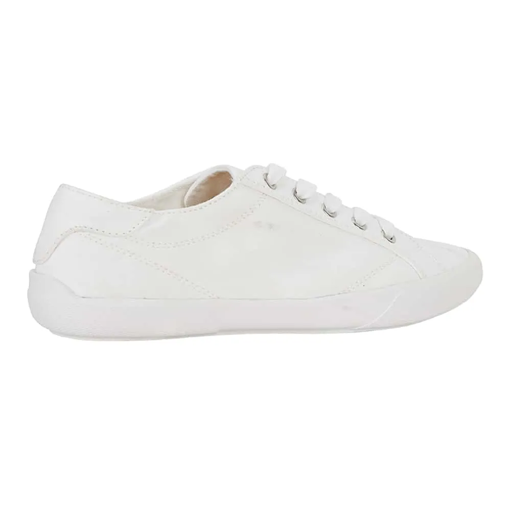 Riddle Sneaker in White Canvas