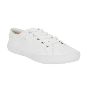 Riddle Sneaker in White Canvas