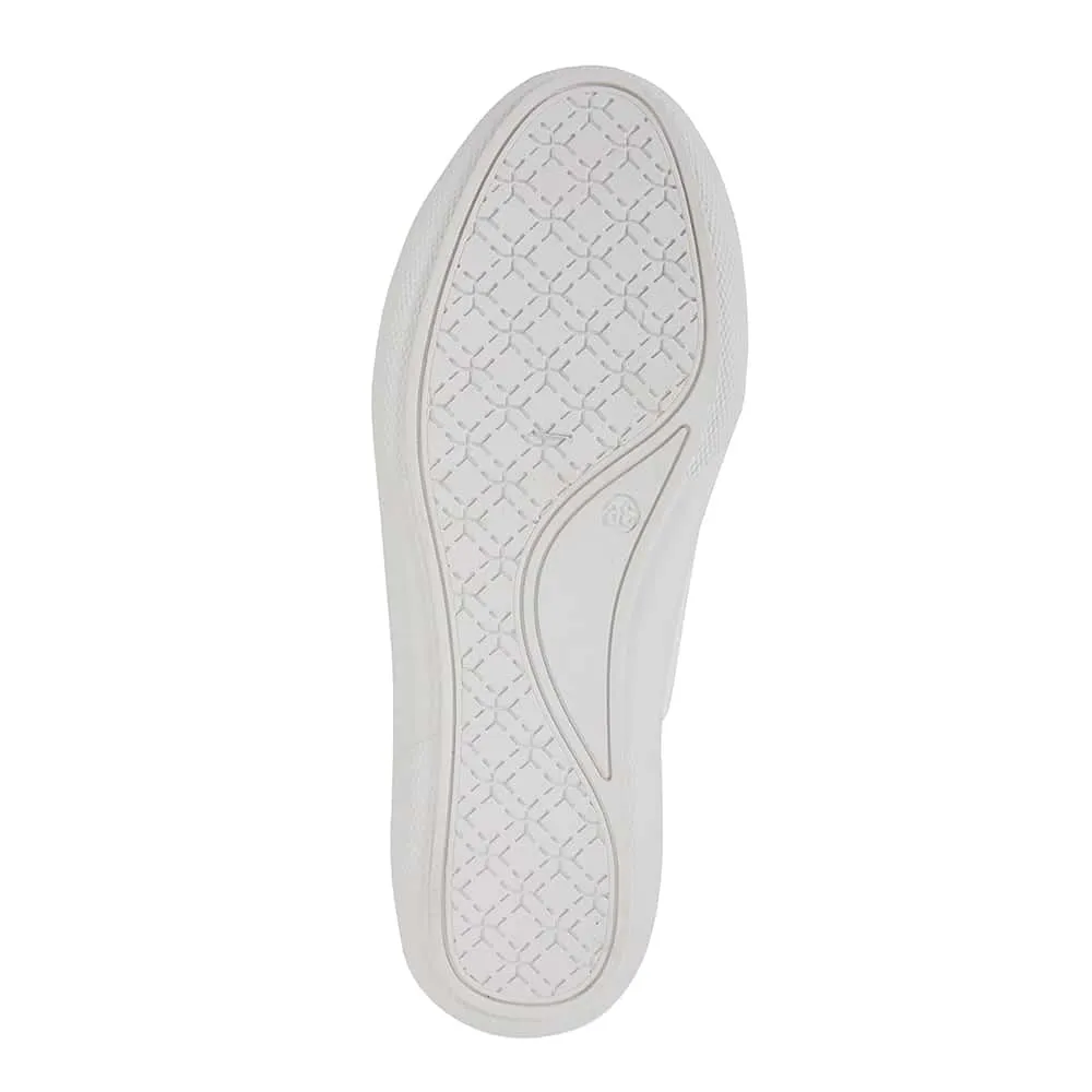 Riddle Sneaker in White Canvas