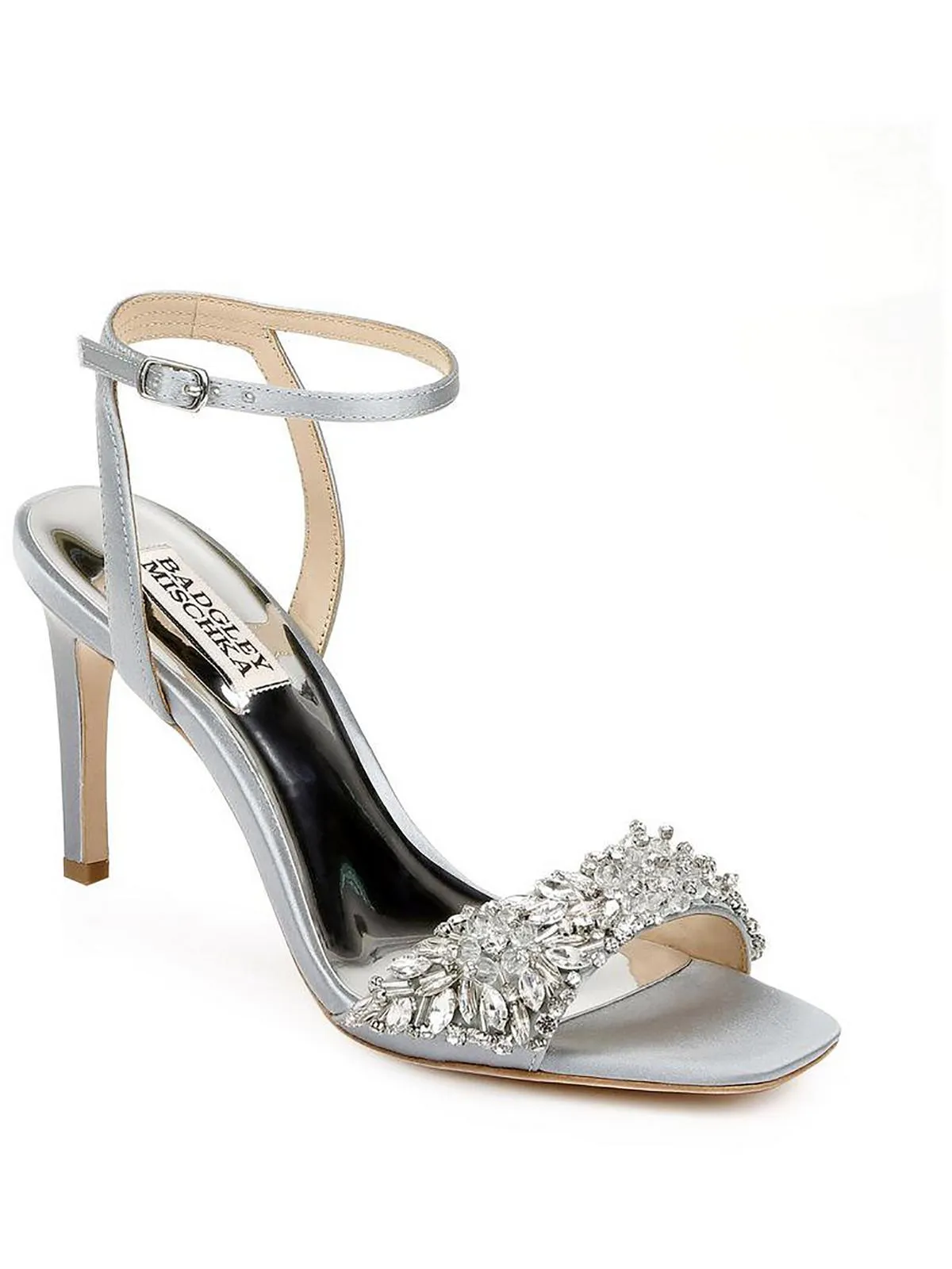 Rider Womens Faux Leather Jeweled Heels