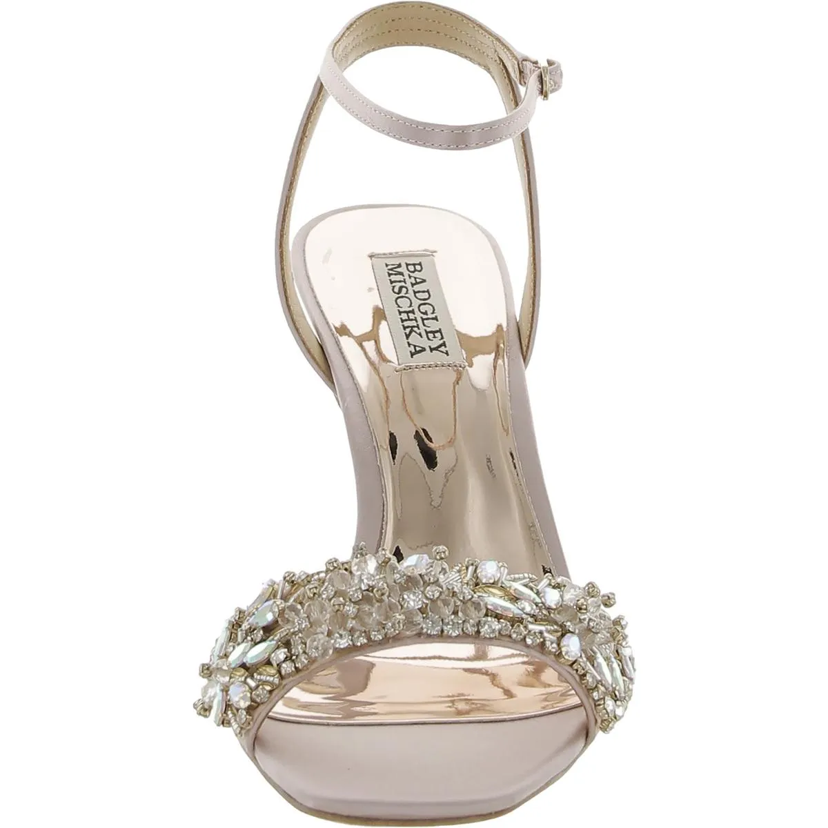 Rider Womens Faux Leather Jeweled Heels