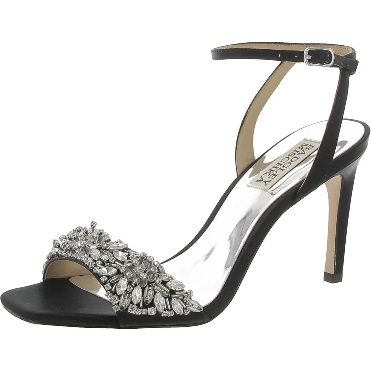 Rider Womens Faux Leather Jeweled Heels