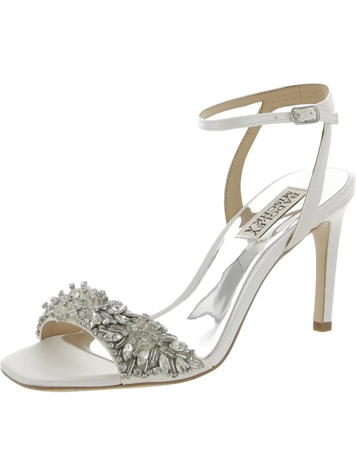 Rider Womens Faux Leather Jeweled Heels