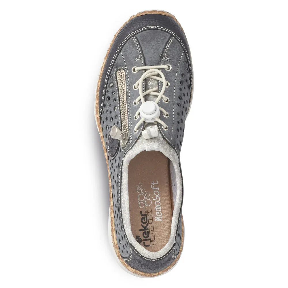 Rieker Nikita P6 Atlantic Leather Shoe (Women's)