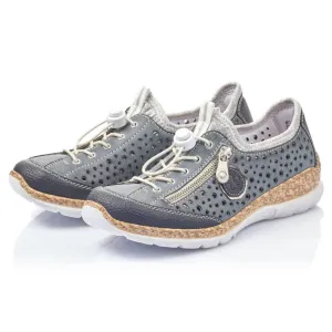 Rieker Nikita P6 Atlantic Leather Shoe (Women's)