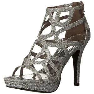 Rocko Womens Glitter Platform Evening Sandals
