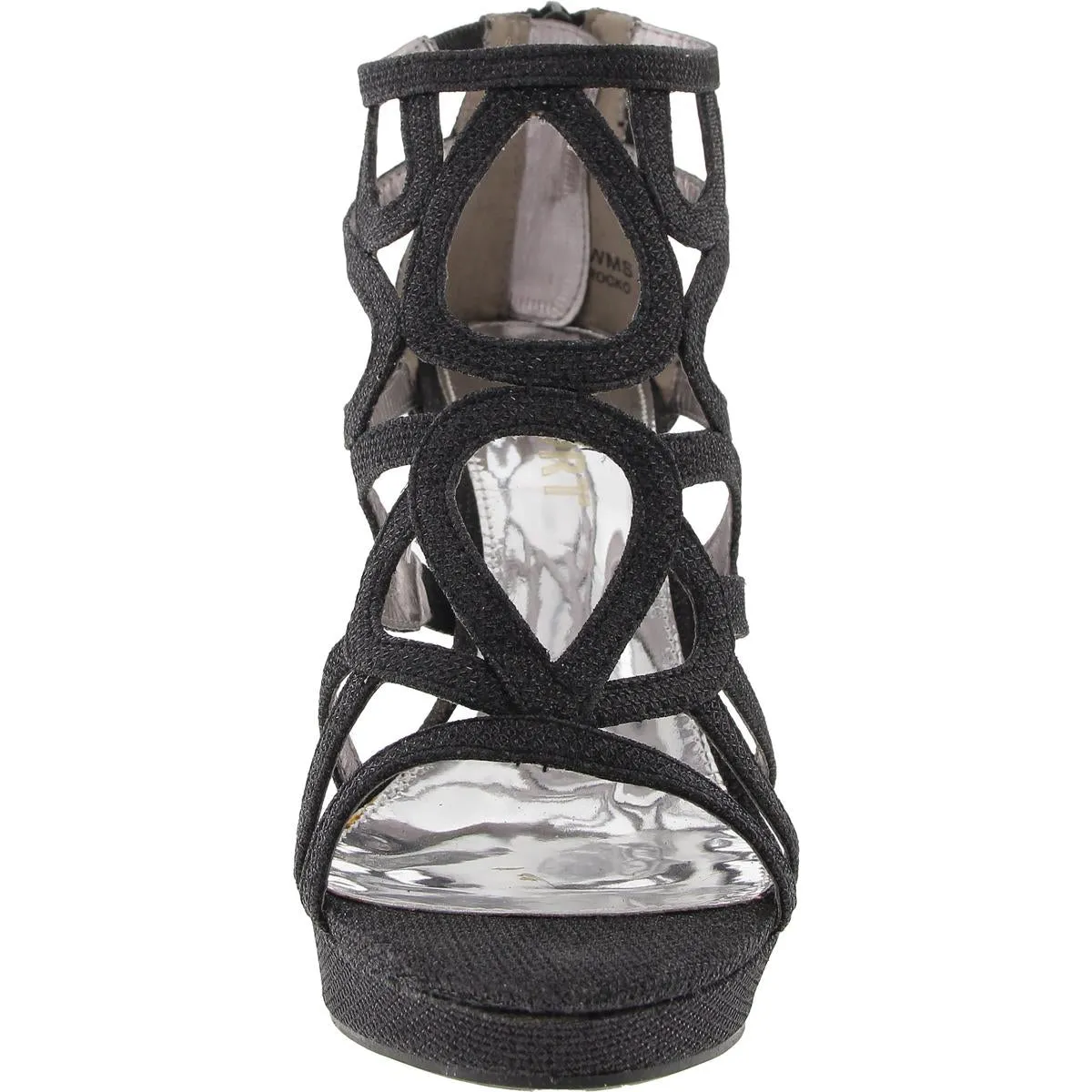 Rocko Womens Glitter Platform Evening Sandals