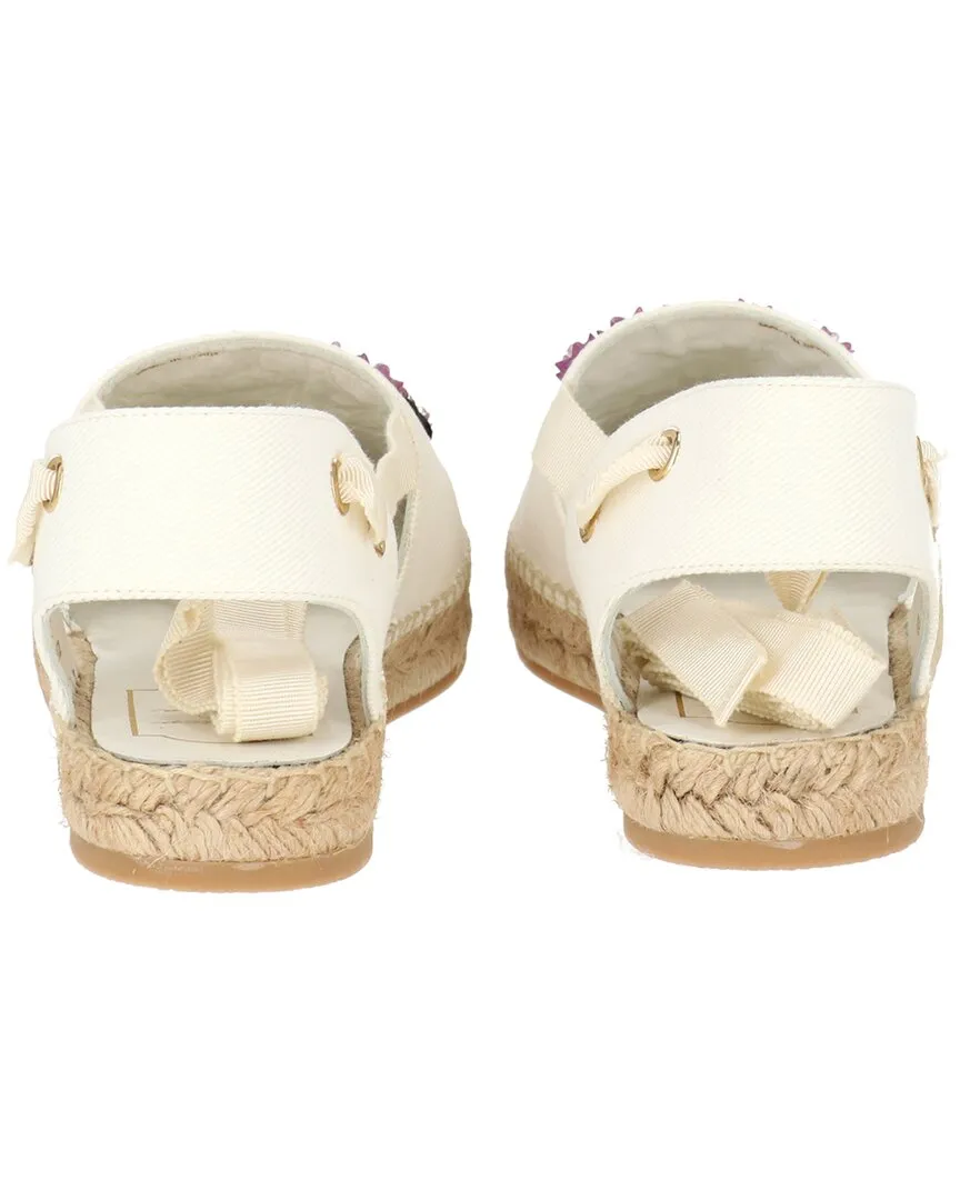 Roger Vivier Canvas Espadrille