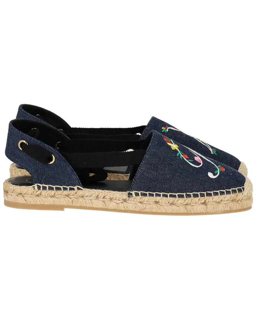 Roger Vivier Denim Espadrille