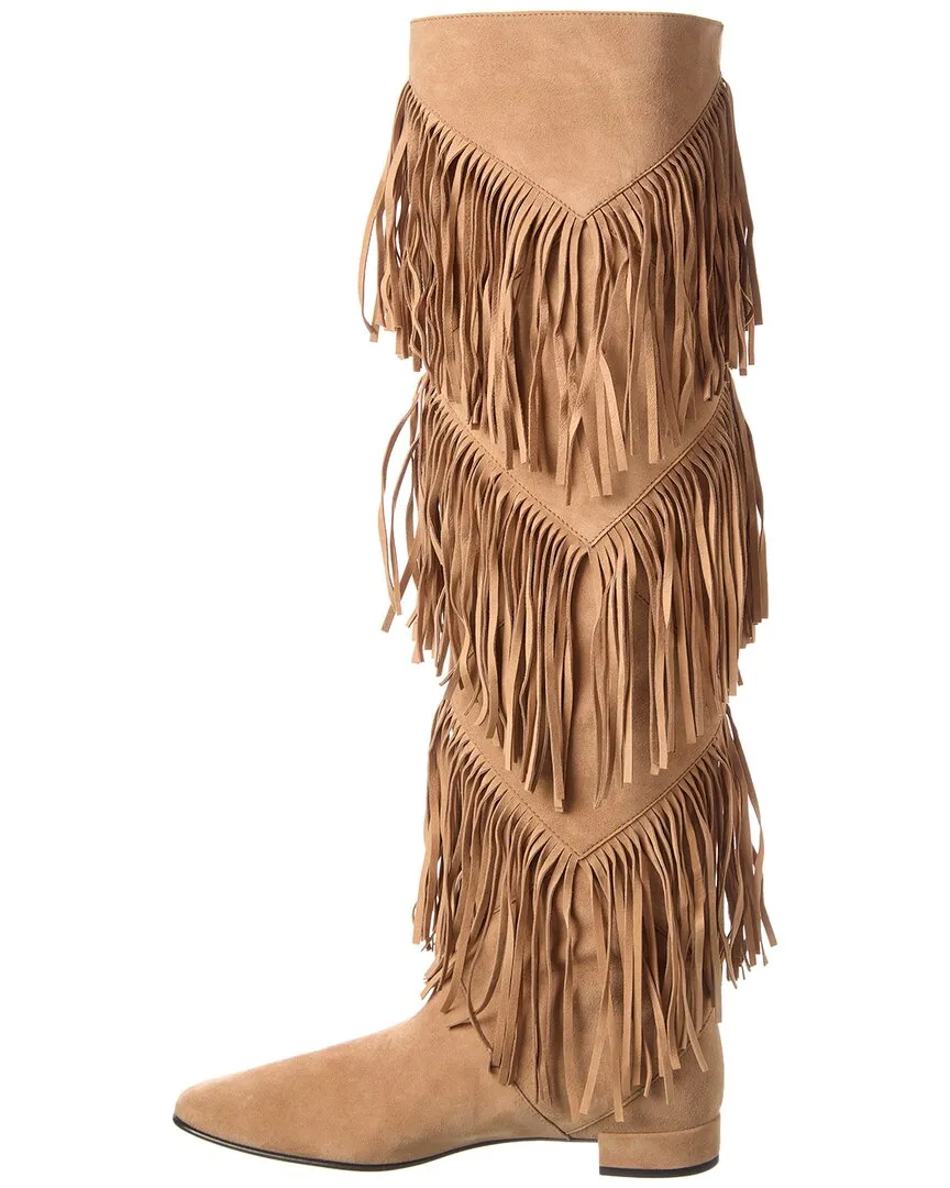 Roger Vivier Suede Over-The-Knee Boot