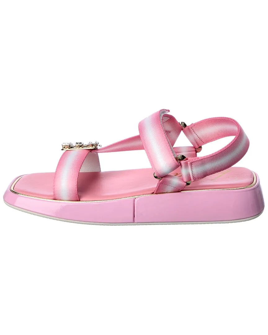 Roger Vivier Trekky Strass Buckle Sandal