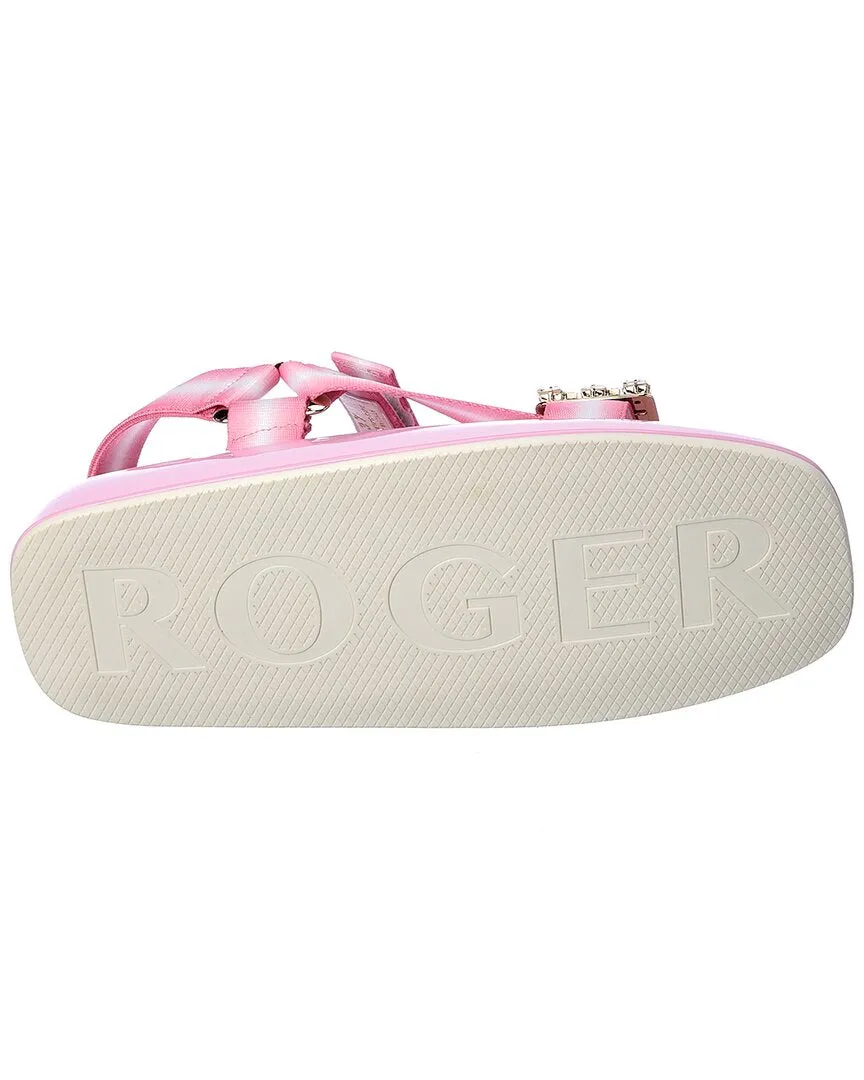 Roger Vivier Trekky Strass Buckle Sandal