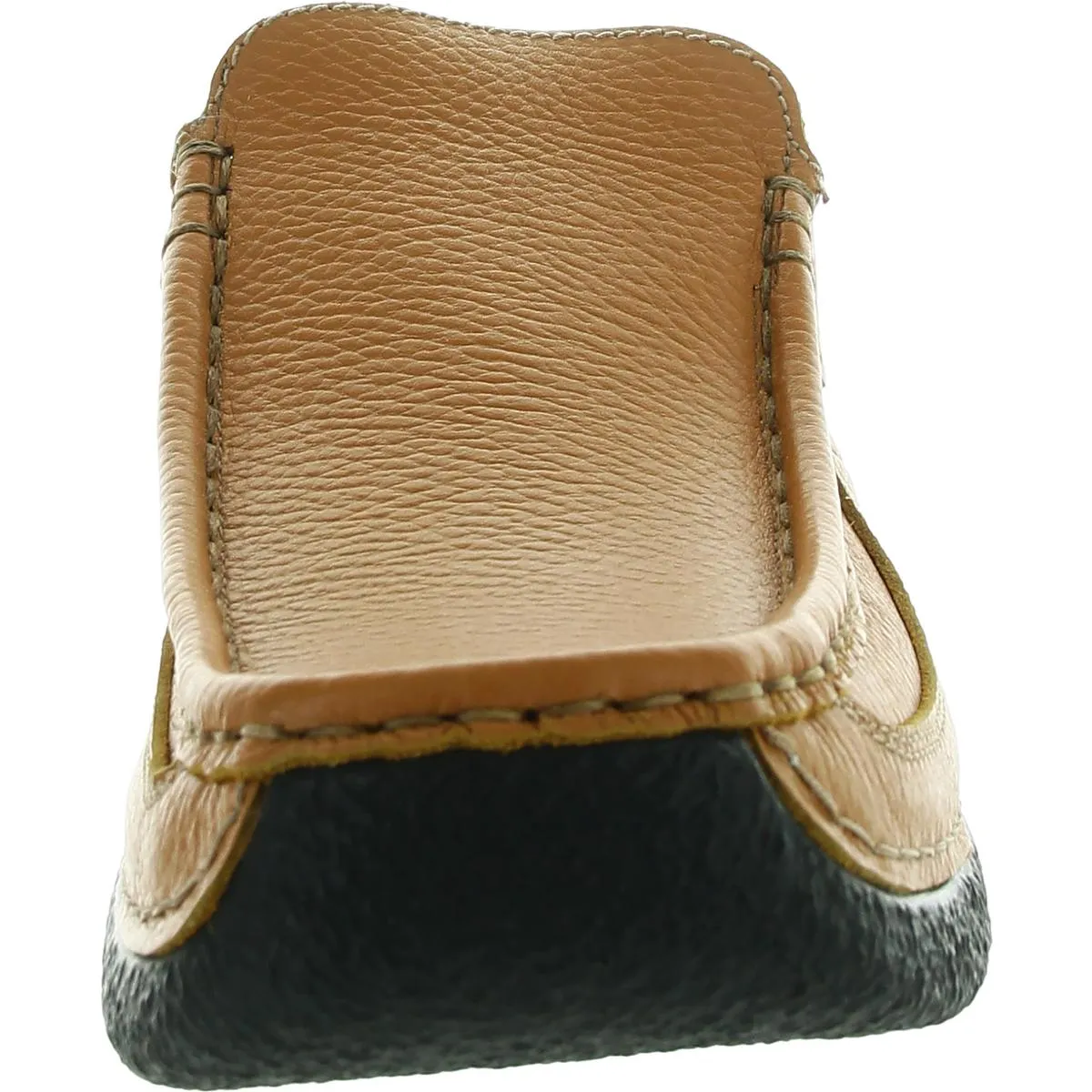 Roll Slide Womens Pebbled Leather Mules