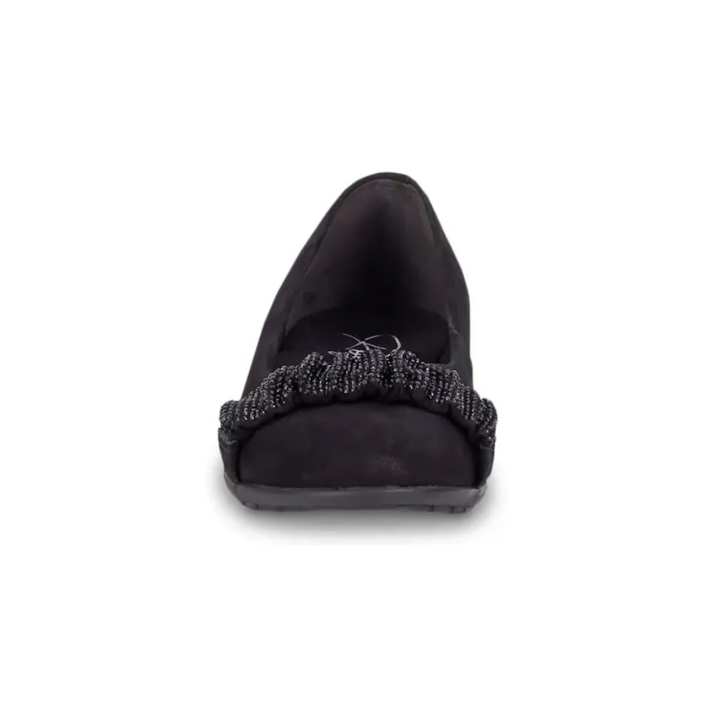 Ros Hommerson FiFi-2 Black Micro Suede Slip-On (Women's)