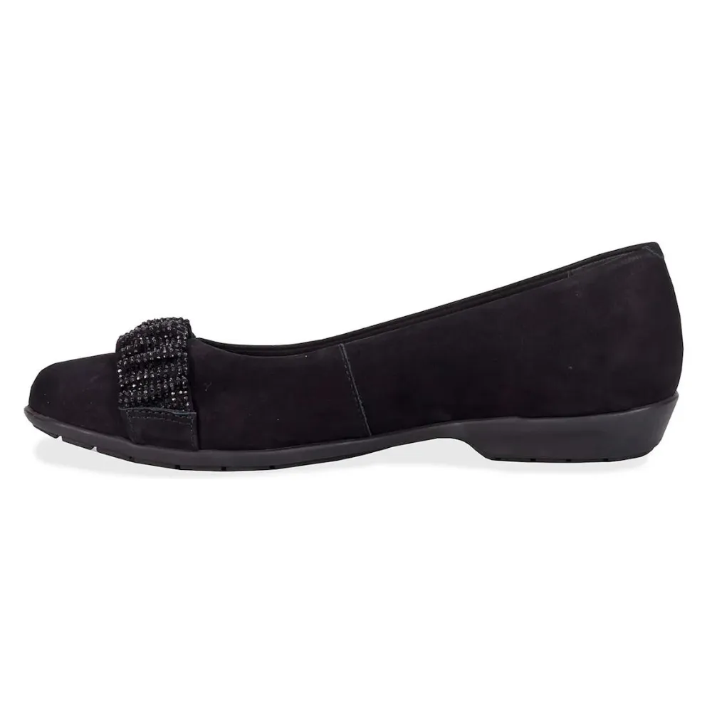 Ros Hommerson FiFi-2 Black Micro Suede Slip-On (Women's)