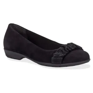 Ros Hommerson FiFi-2 Black Micro Suede Slip-On (Women's)