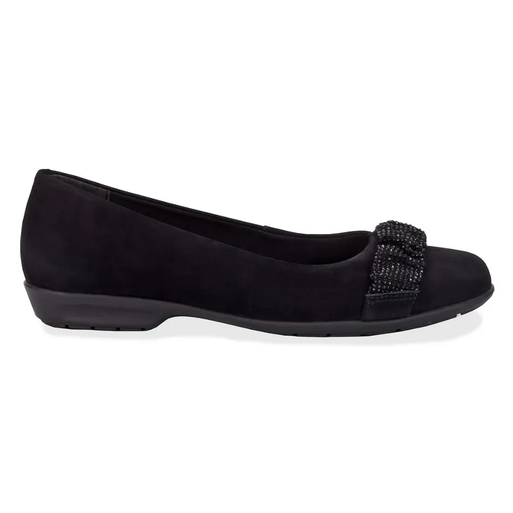 Ros Hommerson FiFi-2 Black Micro Suede Slip-On (Women's)