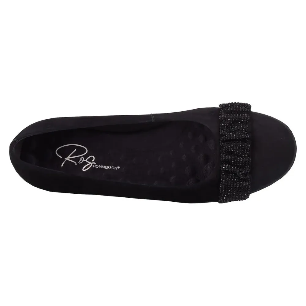 Ros Hommerson FiFi-2 Black Micro Suede Slip-On (Women's)