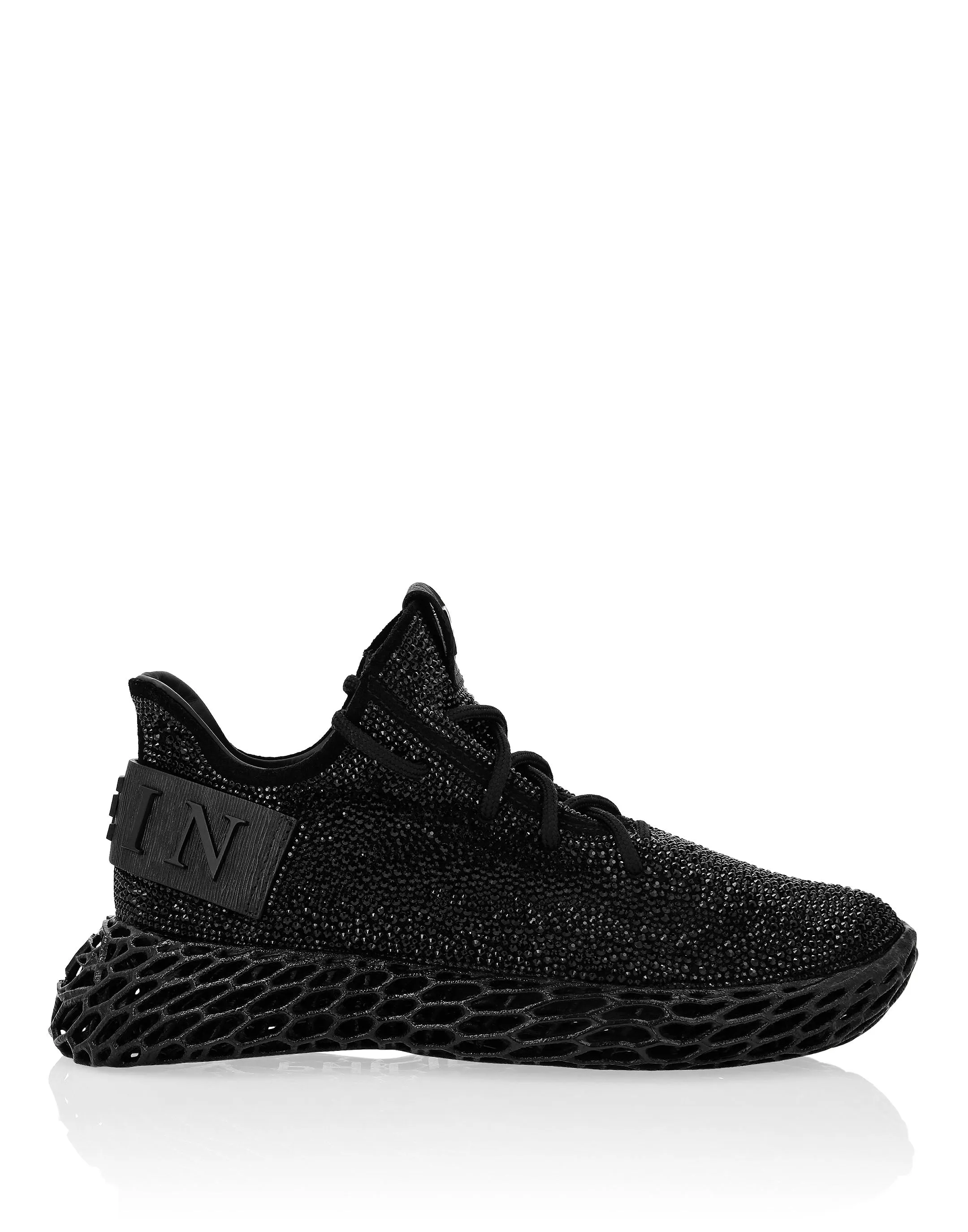RUNNER SNEAKERS $KELETON SUEDE WITH STRASS
