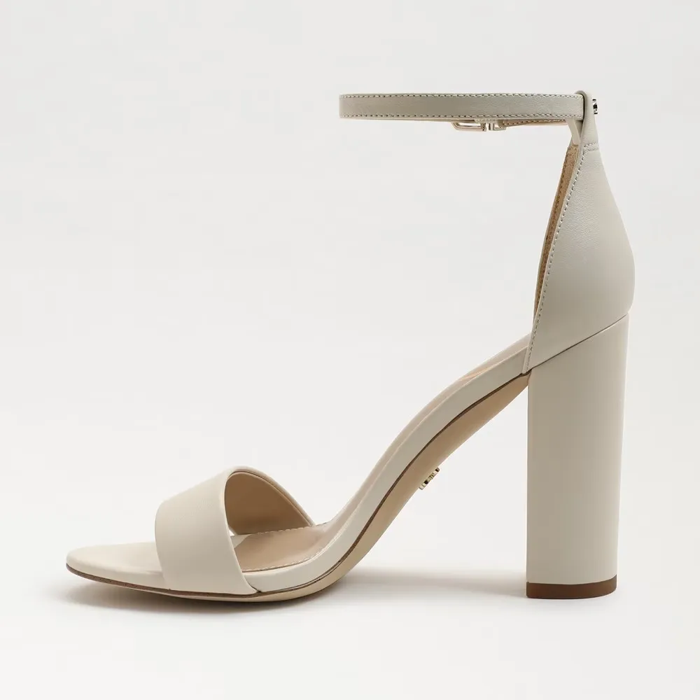 Sam Edelman Yaro EC0236281 Sandal Women's US 10 Ivory Leather Ankle Strap KHD878