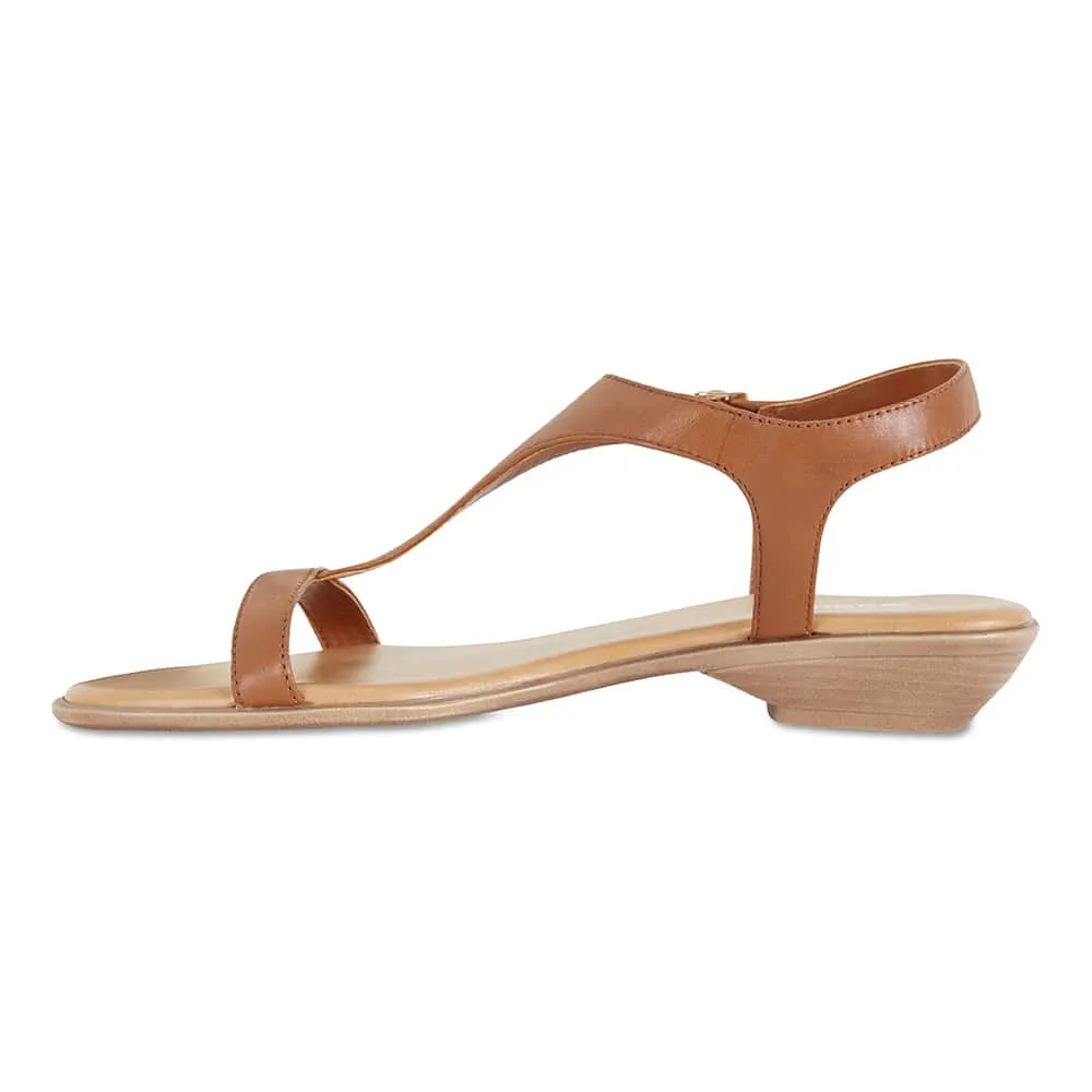 Sandra Sandal in Cognac Leather