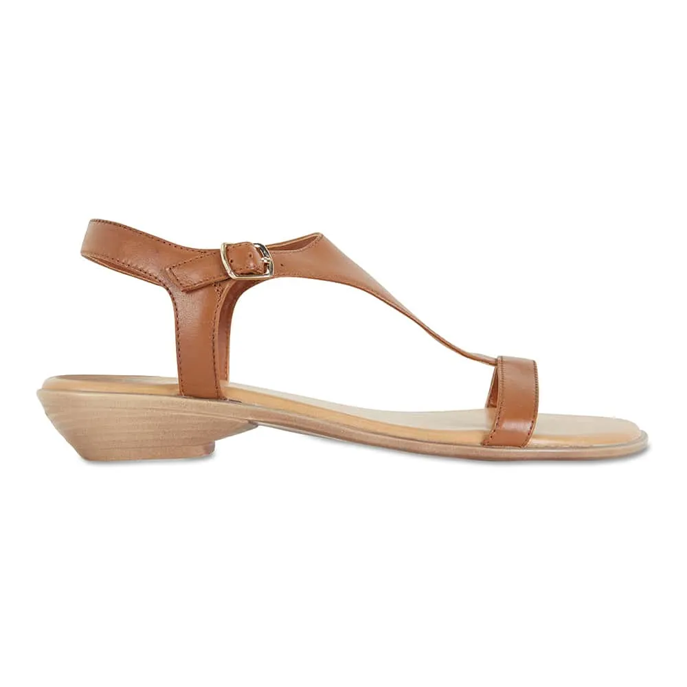 Sandra Sandal in Cognac Leather
