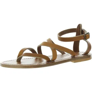 Sankaty Womens Strappy Leather Ankle Strap