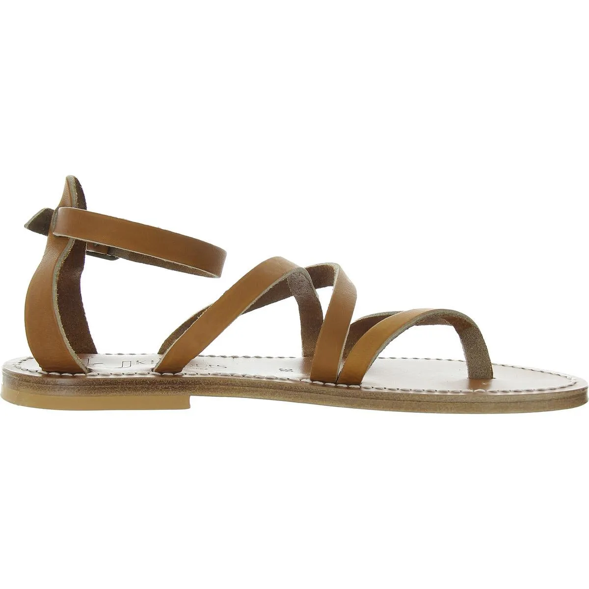 Sankaty Womens Strappy Leather Ankle Strap