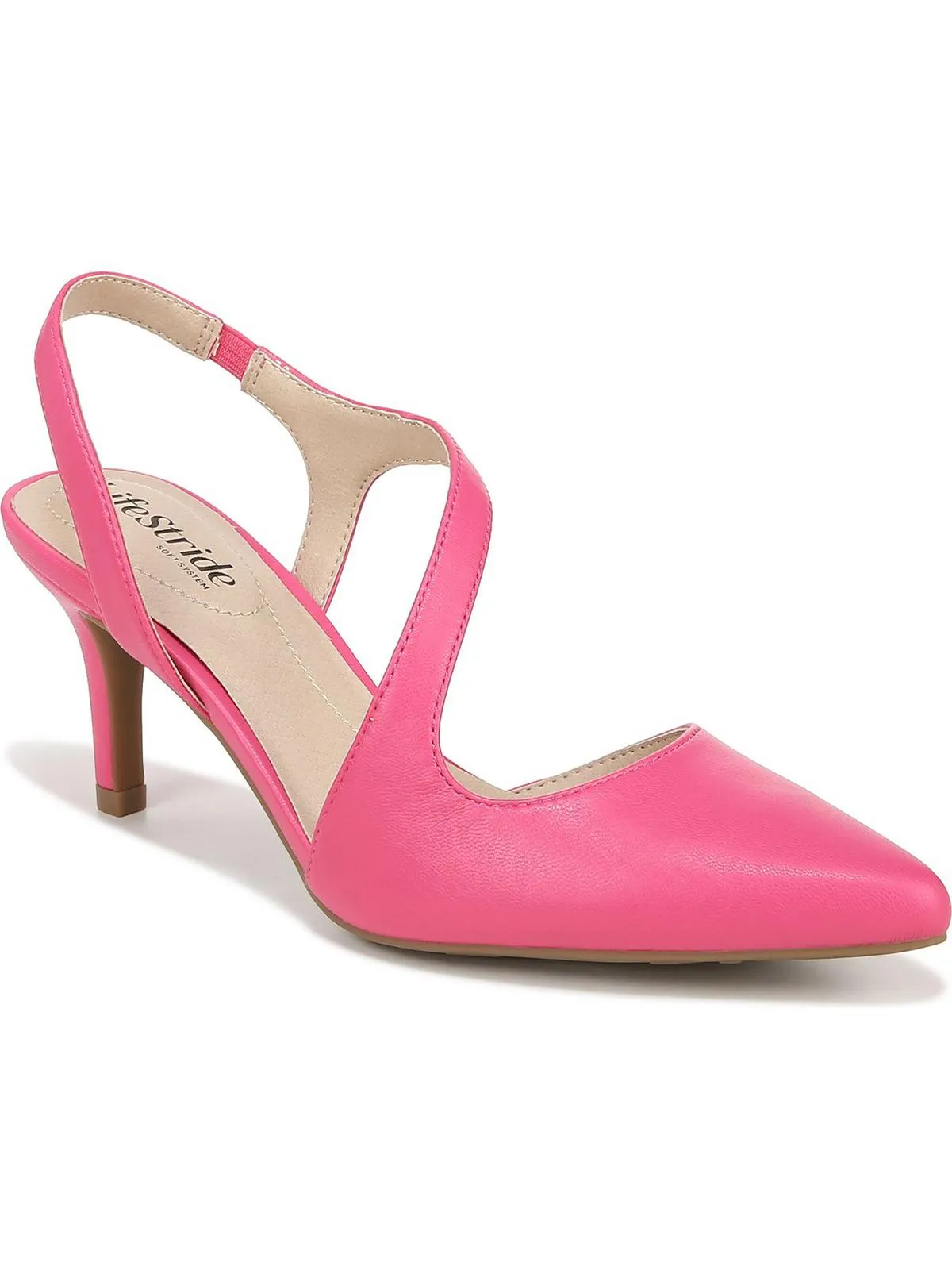 Santorini Womens Faux Leather Slip On Pumps