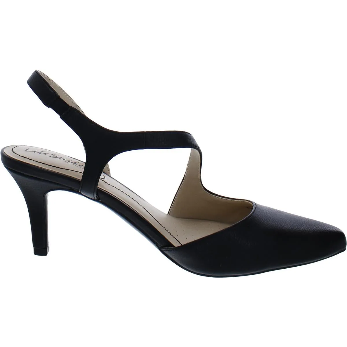 Santorini Womens Faux Leather Slip On Pumps