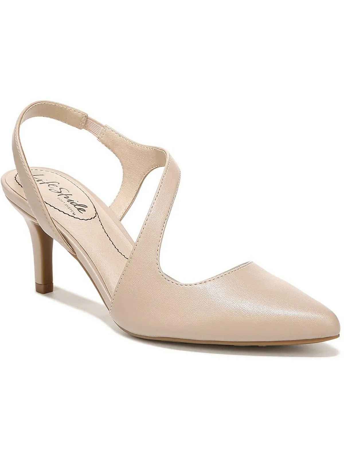 Santorini Womens Faux Leather Slip On Pumps