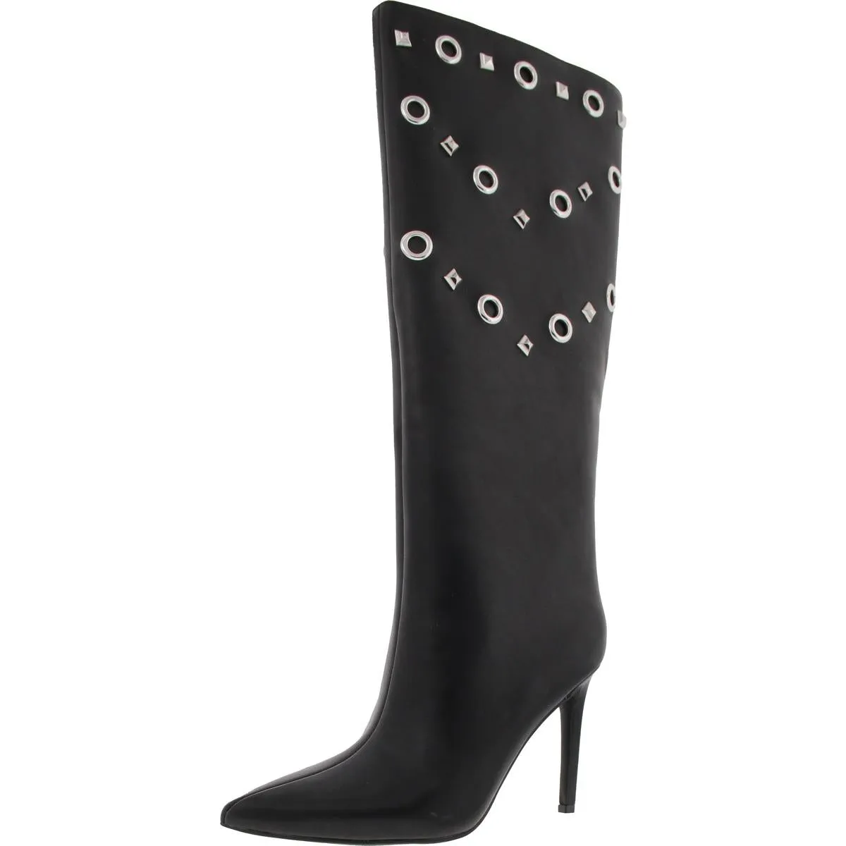 Saqap Womens Leather Knee-High Boots