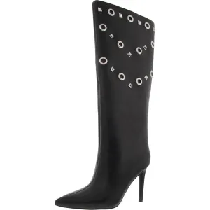 Saqap Womens Leather Knee-High Boots