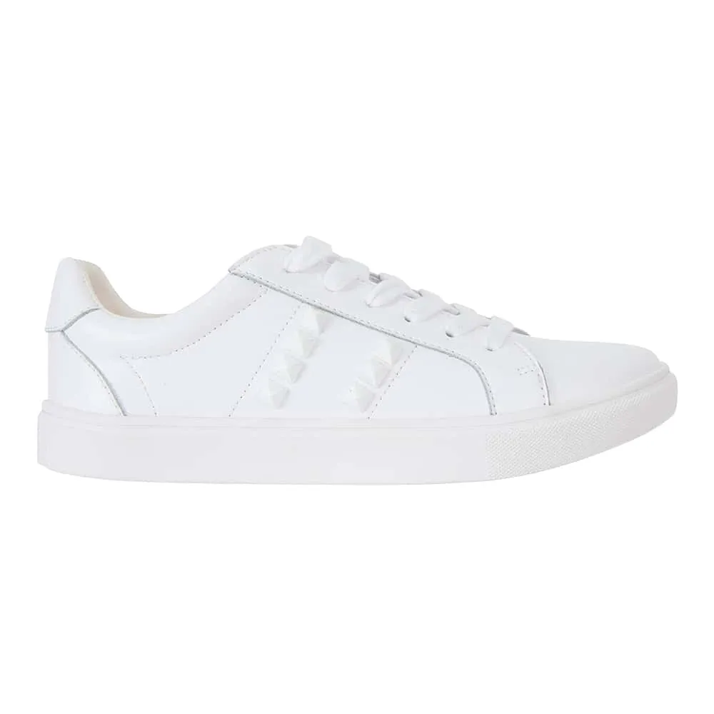 Savage Sneaker in White Leather