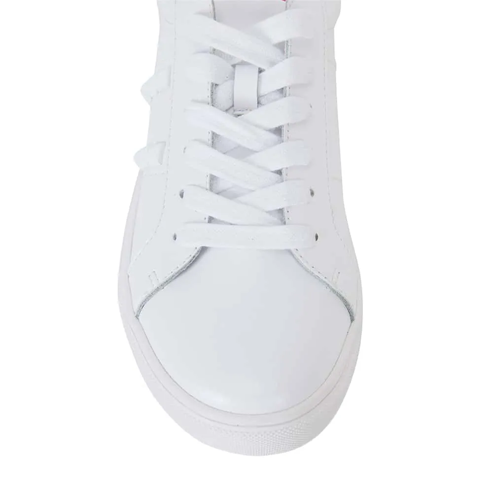 Savage Sneaker in White Leather