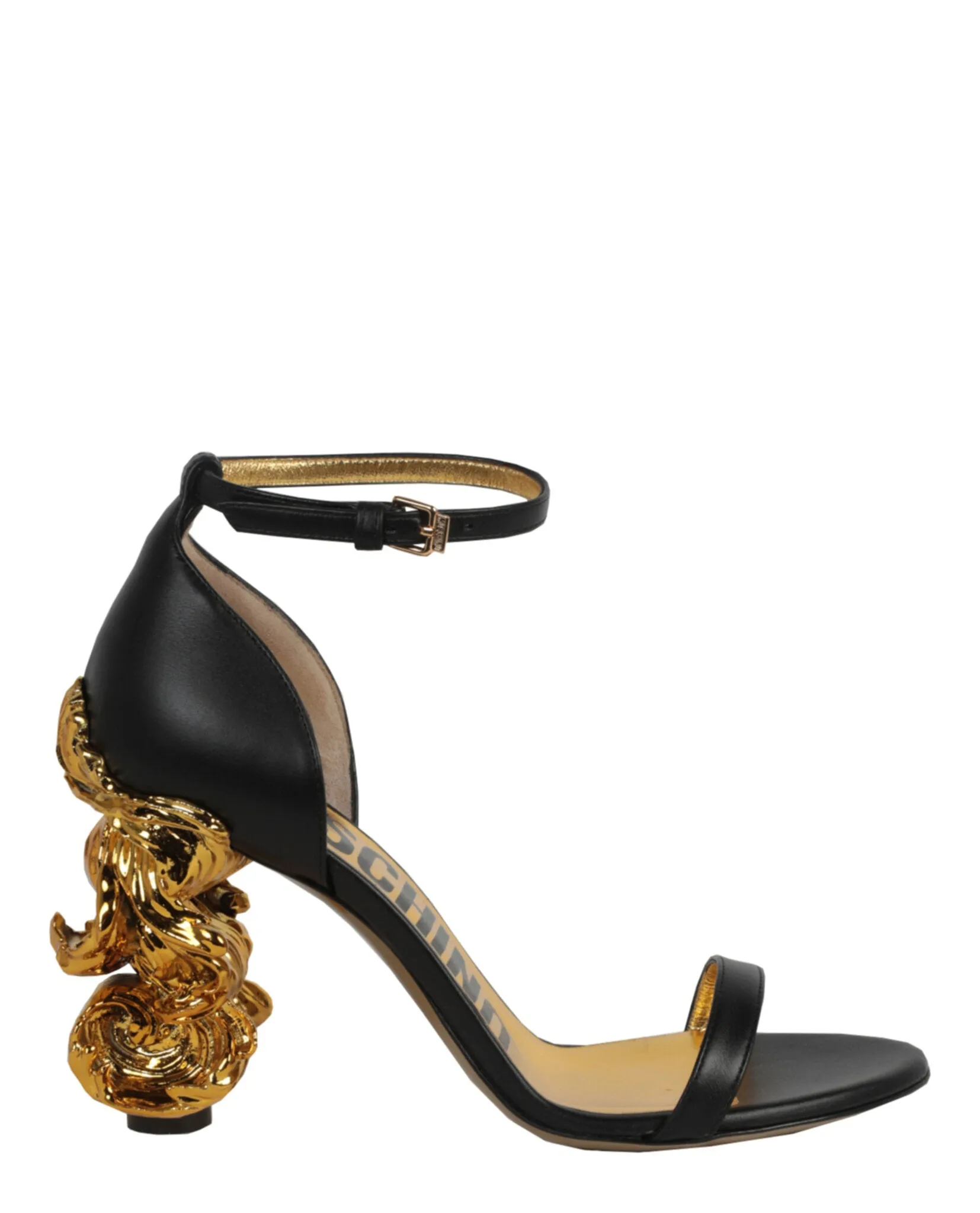 Sculpted Baroque Heel Sandals