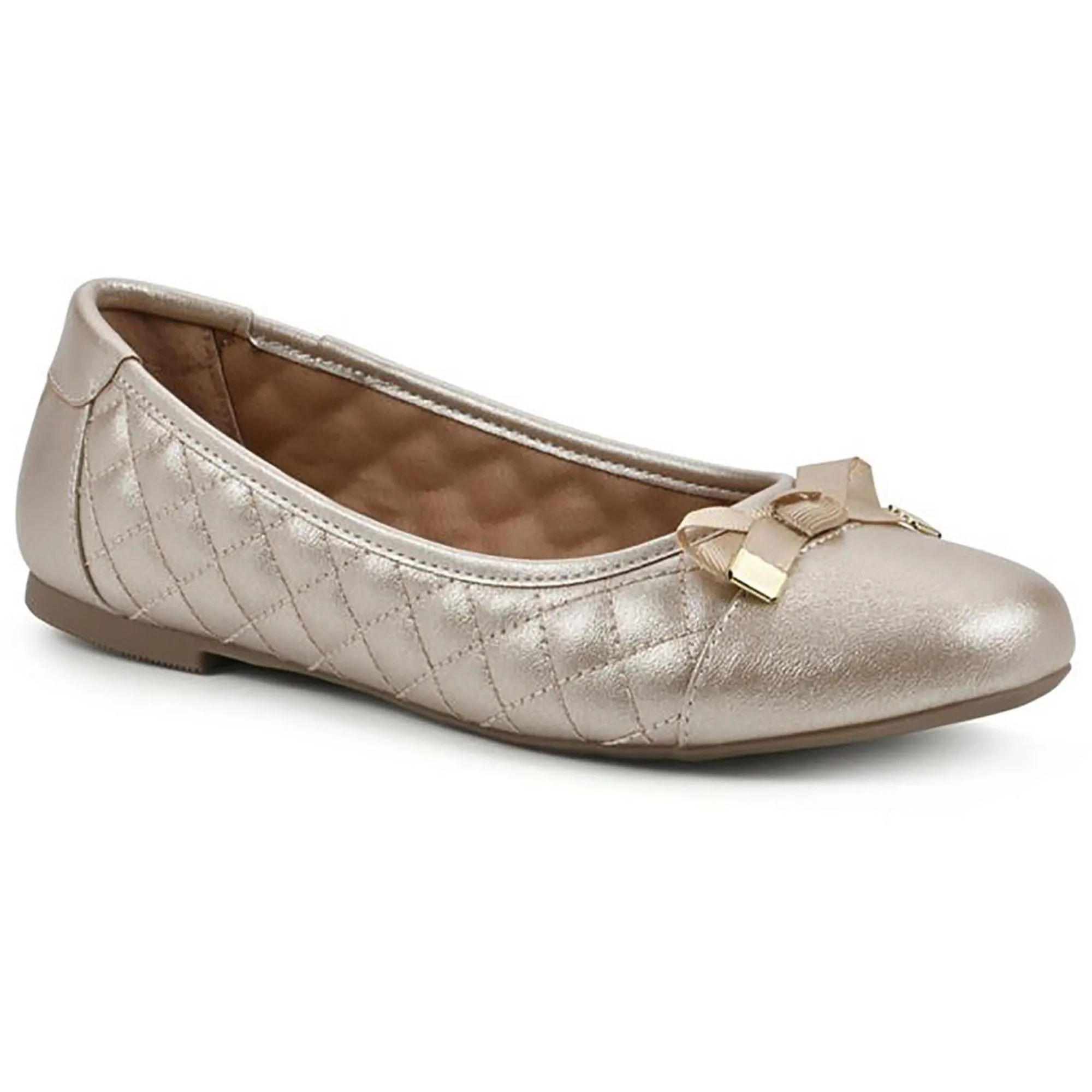 Seaglass Womens Faux Leather Almond toe Ballet Flats