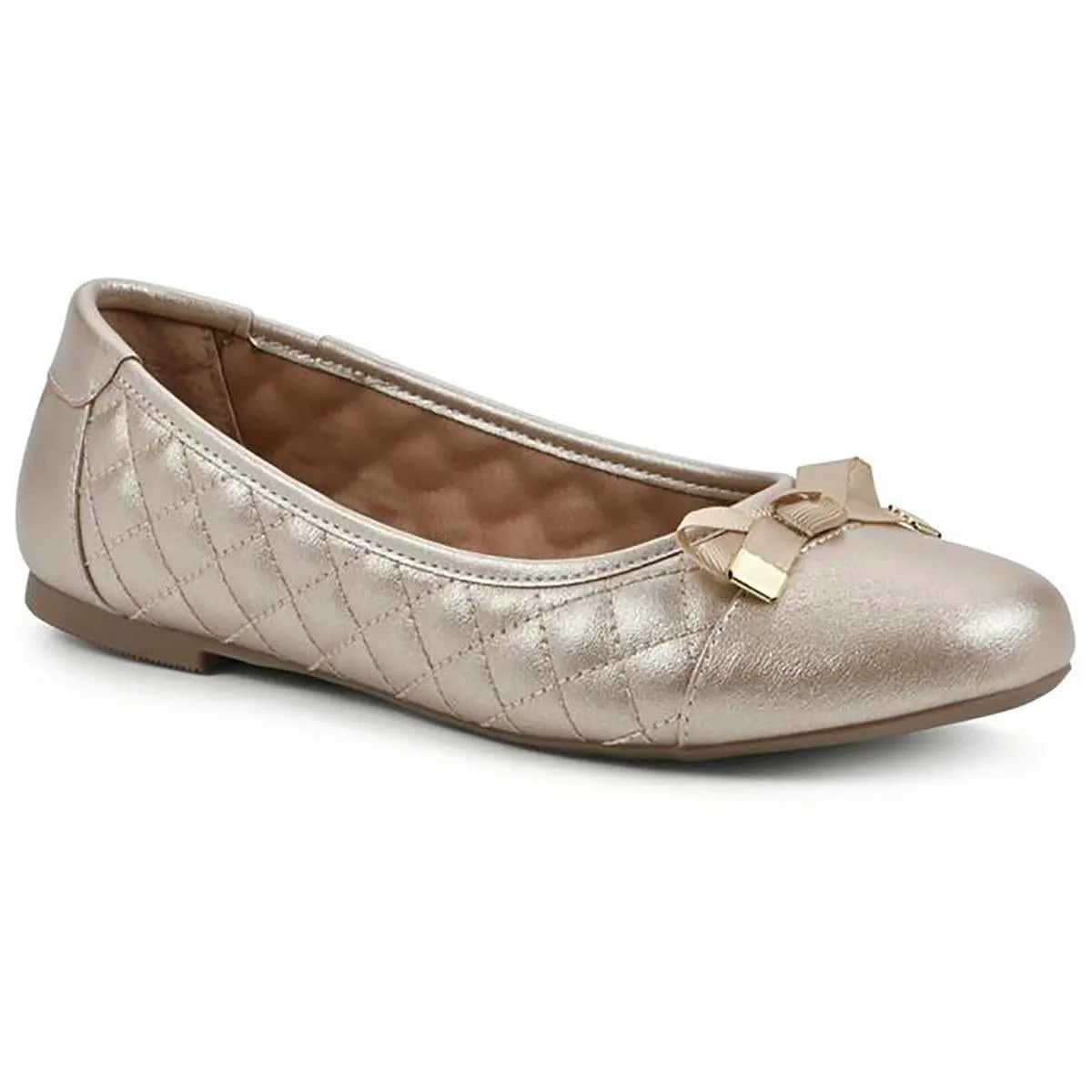 Seaglass Womens Faux Leather Almond toe Ballet Flats