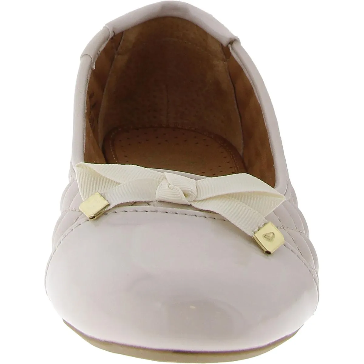 Seaglass Womens Faux Leather Almond toe Ballet Flats