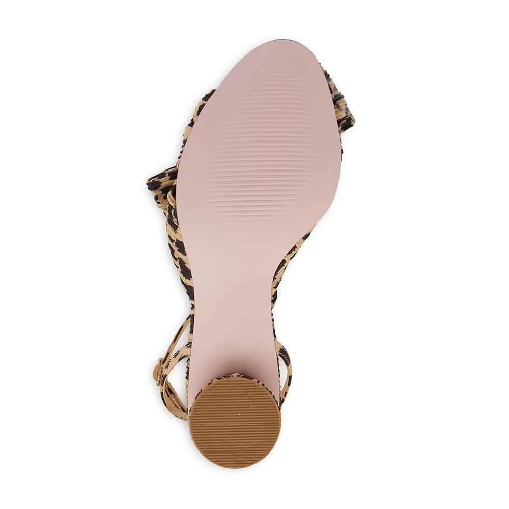 Secret Heel in Leopard Fabric