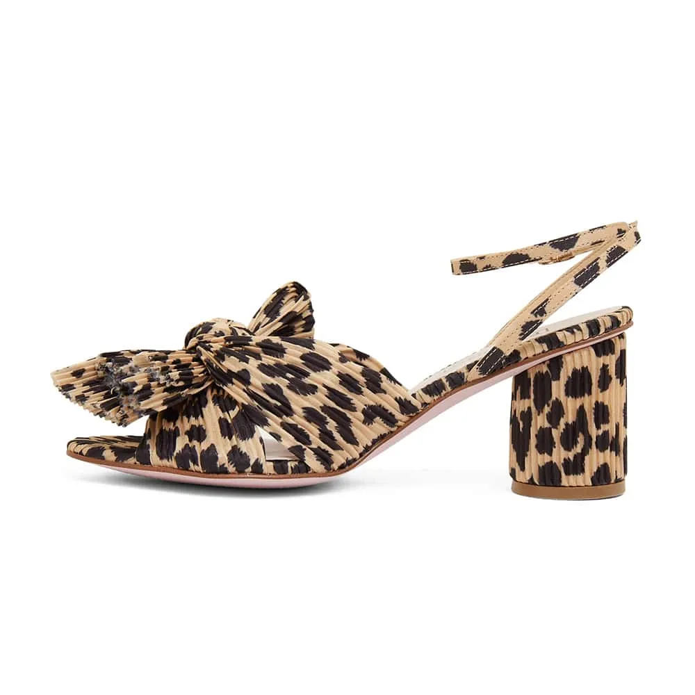 Secret Heel in Leopard Fabric