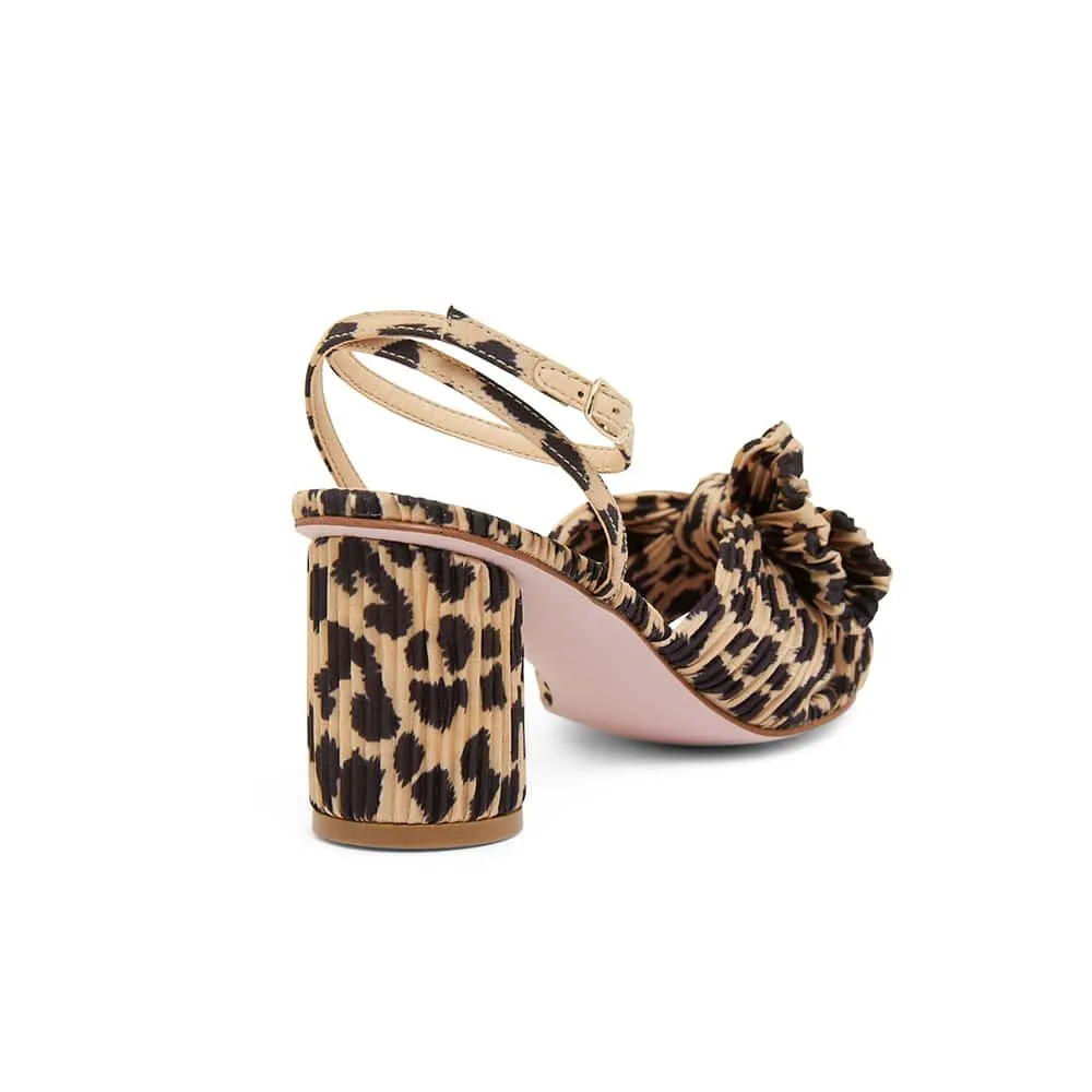 Secret Heel in Leopard Fabric