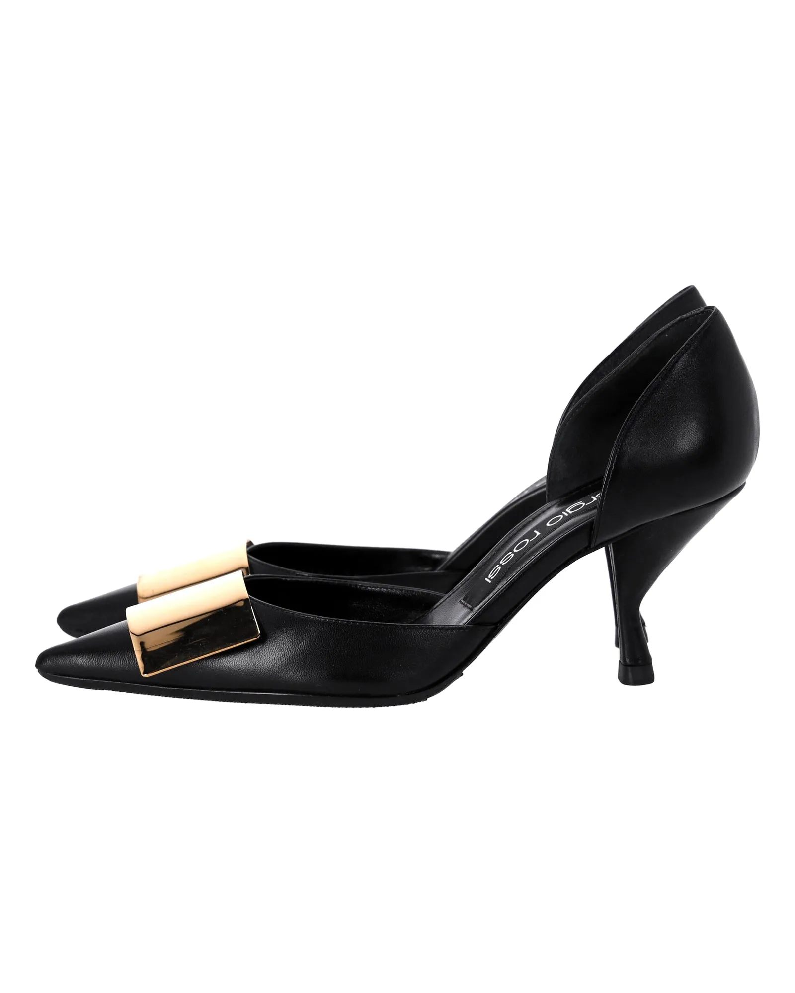 Sergio Rossi Miroir Pumps in Black Leather
